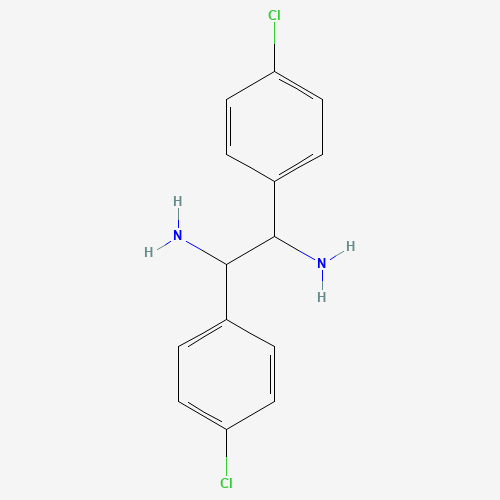 1,2-bis(4-chlorophenyl)ethane-1,2-diamine (CAS: 86212-34-2) - Chemical Structure and Molecular Formula 