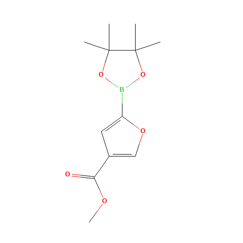 methyl 5-(4,4,5,5-tetramethyl-1,3,2-dioxaborolan-2-yl)furan-3-carboxylate (CAS: 1111096-29-7) - Related Chemical Product