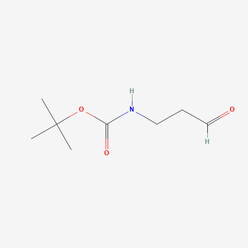 (3-OXO-PROPYL) - CARBAMIC ACID TERT BUTYL ESTER (CAS: 58885-60-2) - Chemical Structure and Molecular Formula 