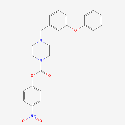 (4-nitrophenyl) 4-[(3-phenoxyphenyl)methyl]piperazine-1-carboxylate (CAS: 1210004-12-8) - Related Chemical Product