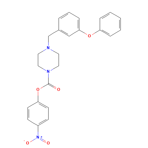 (4-nitrophenyl) 4-[(3-phenoxyphenyl)methyl]piperazine-1-carboxylate (CAS: 1210004-12-8) - Related Chemical Product