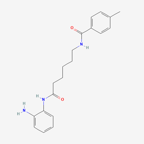N-[6-(2-aminoanilino)-6-oxohexyl]-4-methylbenzamide (CAS: 1215493-56-3) - Chemical Structure and Molecular Formula 