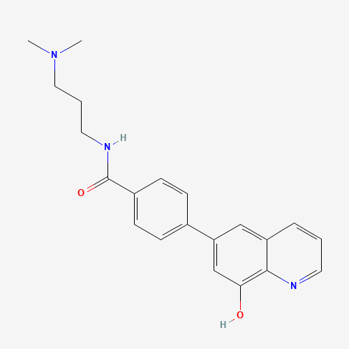 N-[3-(dimethylamino)propyl]-4-(8-hydroxyquinolin-6-yl)benzamide (CAS: 1222800-79-4) - Related Chemical Product