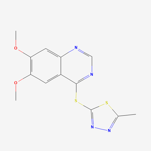 2-(6,7-dimethoxyquinazolin-4-yl)sulfanyl-5-methyl-1,3,4-thiadiazole (CAS: 1225451-84-2) - Related Chemical Product
