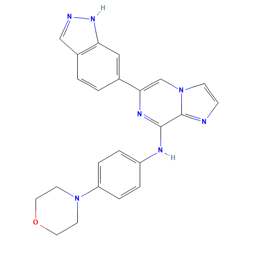6-(1H-indazol-6-yl)-N-(4-morpholin-4-ylphenyl)imidazo[1,2-a]pyrazin-8-amine (CAS: 1229208-44-9) - Related Chemical Product