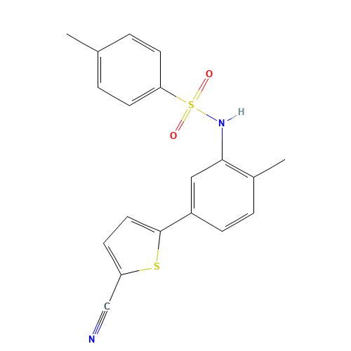 N-[5-(5-cyanothiophen-2-yl)-2-methylphenyl]-4-methylbenzenesulfonamide (CAS: 1233948-35-0) - Related Chemical Product