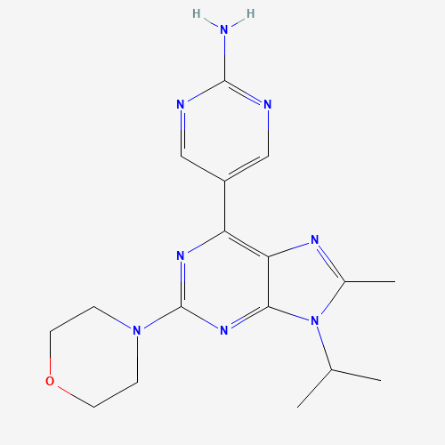 5-(8-methyl-2-morpholin-4-yl-9-propan-2-ylpurin-6-yl)pyrimidin-2-amine (CAS: 1246560-33-7) - Related Chemical Product