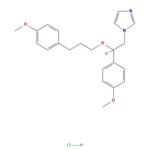 1-[2-(4-methoxyphenyl)-2-[3-(4-methoxyphenyl)propoxy]ethyl]imidazole;hydrochloride (CAS: 130495-35-1) - Related Chemical Product