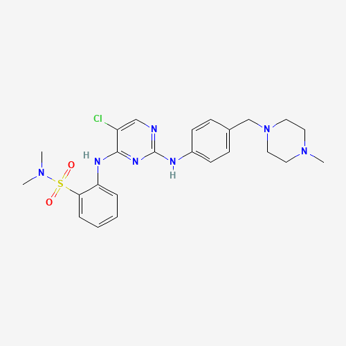 2-[[5-chloro-2-[4-[(4-methylpiperazin-1-yl)methyl]anilino]pyrimidin-4-yl]amino]-N,N-dimethylbenzenesulfonamide (CAS: 1341200-45-0) - Related Chemical Product