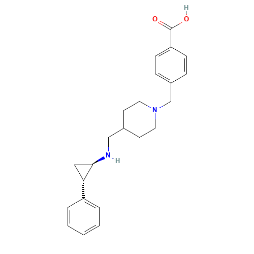 4-[[4-[[[(1R,2S)-2-phenylcyclopropyl]amino]methyl]piperidin-1-yl]methyl]benzoic acid (CAS: 1401966-69-5) - Related Chemical Product