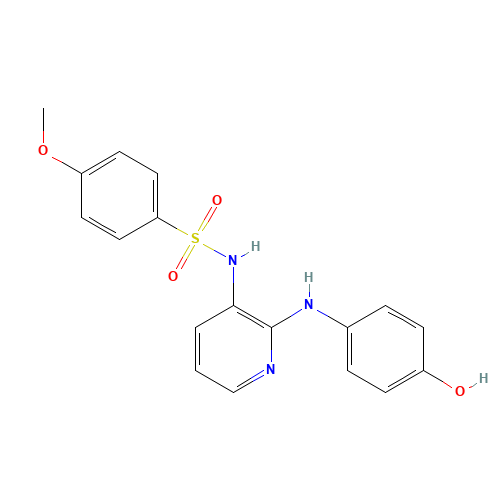 N-[2-(4-hydroxyanilino)pyridin-3-yl]-4-methoxybenzenesulfonamide (CAS: 141430-65-1) - Related Chemical Product