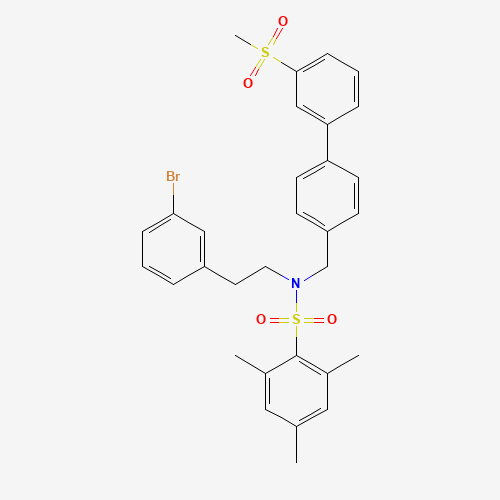 N-[2-(3-bromophenyl)ethyl]-2,4,6-trimethyl-N-[[4-(3-methylsulfonylphenyl)phenyl]methyl]benzenesulfonamide (CAS: 1613028-81-1) - Related Chemical Product