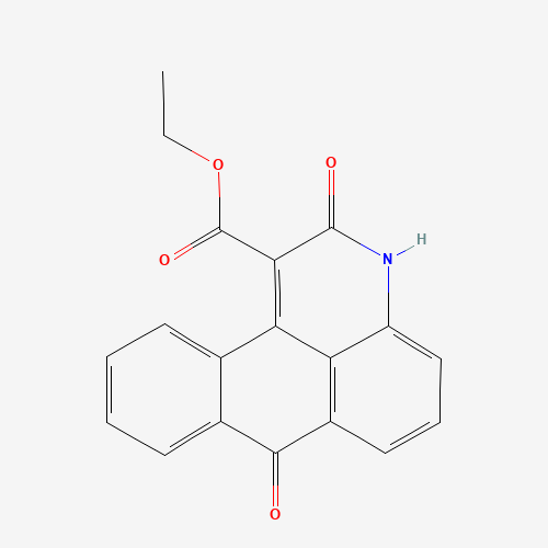 ethyl 2,7-dioxo-2,7-dihydro-3H-naphtho[1,2,3-de]quinoline-1-carboxylate (CAS: 175026-96-7) - Chemical Structure and Molecular Formula 