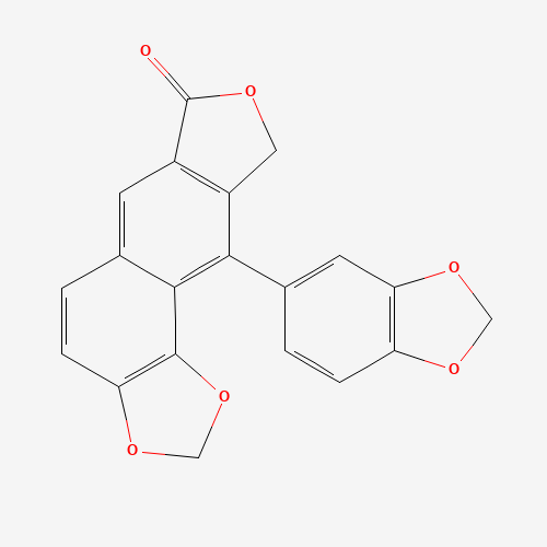 10-(1,3-benzodioxol-5-yl)-9H-[2]benzofuro[6,5-g][1,3]benzodioxol-7-one (CAS: 18920-47-3) - Related Chemical Product