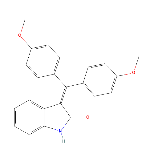 3-[bis(4-methoxyphenyl)methylidene]-1H-indol-2-one (CAS: 193620-69-8) - Related Chemical Product