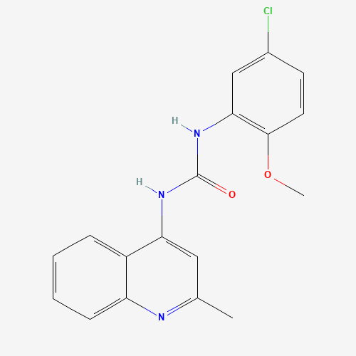1-(5-chloro-2-methoxyphenyl)-3-(2-methylquinolin-4-yl)urea (CAS: 196868-63-0) - Related Chemical Product