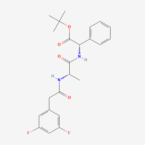 tert-butyl (2S)-2-[[(2S)-2-[[2-(3,5-difluorophenyl)acetyl]amino]propanoyl]amino]-2-phenylacetate (CAS: 208255-80-5) - Related Chemical Product
