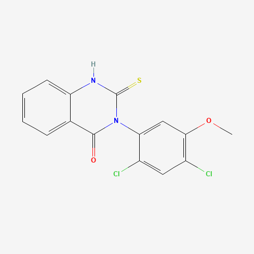 3-(2,4-dichloro-5-methoxyphenyl)-2-sulfanylidene-1H-quinazolin-4-one (CAS: 338967-87-6) - Related Chemical Product