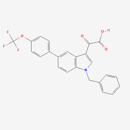 2-[1-benzyl-5-[4-(trifluoromethoxy)phenyl]indol-3-yl]-2-oxoacetic acid (CAS: 393105-53-8) - Related Chemical Product
