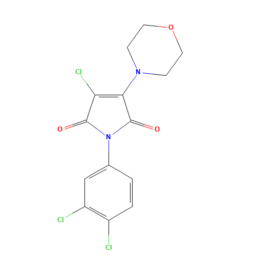 3-chloro-1-(3,4-dichlorophenyl)-4-morpholin-4-ylpyrrole-2,5-dione (CAS: 415713-60-9) - Related Chemical Product