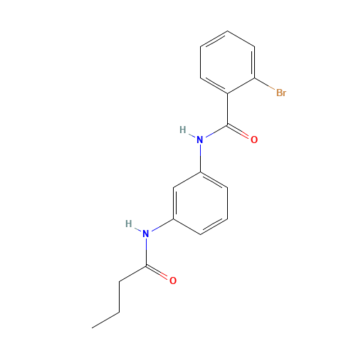 2-bromo-N-[3-(butanoylamino)phenyl]benzamide (CAS: 423735-93-7) - Related Chemical Product