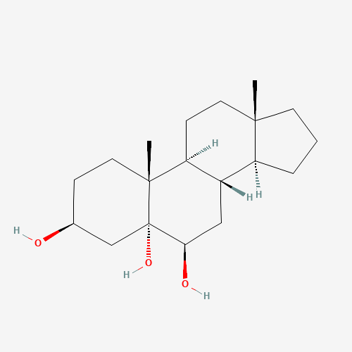 (3S,5R,6R,8S,9S,10R,13S,14S)-10,13-dimethyl-1,2,3,4,6,7,8,9,11,12,14,15,16,17-tetradecahydrocyclopenta[a]phenanthrene-3,5,6-triol (CAS: 4725-51-3) - Chemical Structure and Molecular Formula 