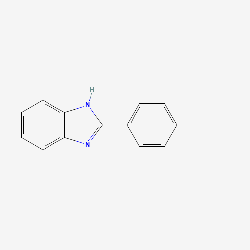 2-(4-tert-butylphenyl)-1H-benzimidazole (CAS: 49671-76-3) - Chemical Structure and Molecular Formula 