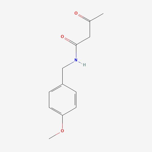 N-[(4-methoxyphenyl)methyl]-3-oxobutanamide (CAS: 51719-12-1) - Chemical Structure and Molecular Formula 