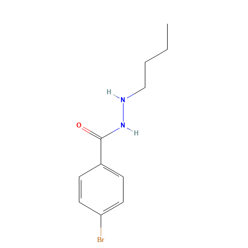 4-bromo-N'-butylbenzohydrazide (CAS: 537672-41-6) - Chemical Structure and Molecular Formula 