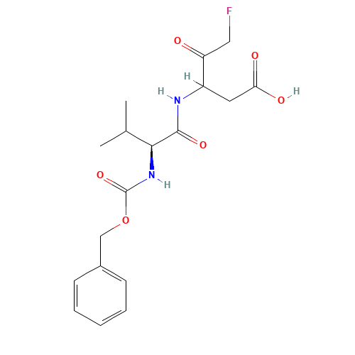5-fluoro-3-[[(2S)-3-methyl-2-(phenylmethoxycarbonylamino)butanoyl]amino]-4-oxopentanoic acid (CAS: 582316-00-5) - Related Chemical Product