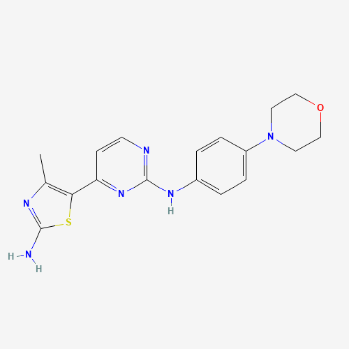 4-methyl-5-[2-(4-morpholin-4-ylanilino)pyrimidin-4-yl]-1,3-thiazol-2-amine (CAS: 693228-63-6) - Related Chemical Product
