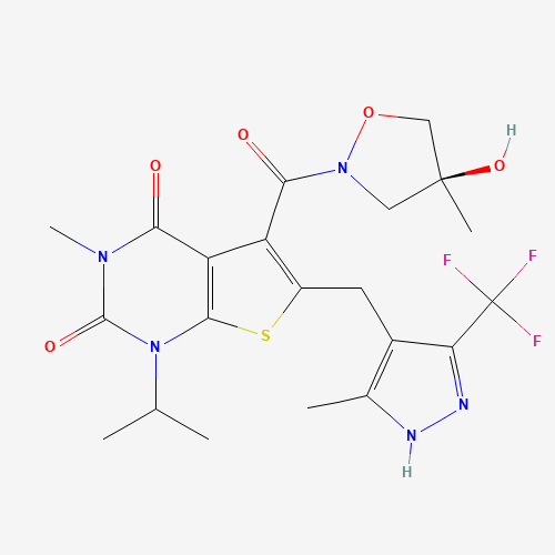 4-[5-(4-methylphenyl)-3-(trifluoromethyl)pyrazol-1-yl]benzenesulfonamide (CAS: 733809-45-5) - Related Chemical Product
