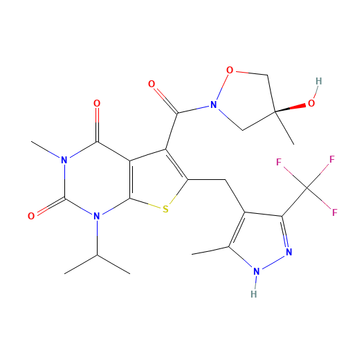 4-[5-(4-methylphenyl)-3-(trifluoromethyl)pyrazol-1-yl]benzenesulfonamide (CAS: 733809-45-5) - Related Chemical Product