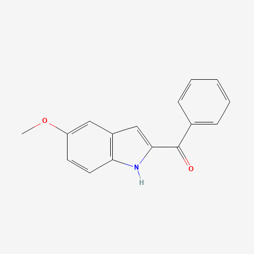 (5-methoxy-1H-indol-2-yl)-phenylmethanone (CAS: 74588-78-6) - Chemical Structure and Molecular Formula 