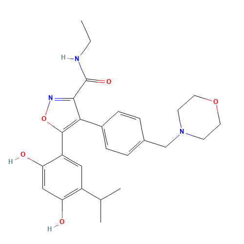 (5Z)-N-ethyl-5-(4-hydroxy-6-oxo-3-propan-2-ylcyclohexa-2,4-dien-1-ylidene)-4-[4-(morpholin-4-ylmethyl)phenyl]-2H-1,2-oxazole-3-carboxamide (CAS: 747412-49-3) - Related Chemical Product