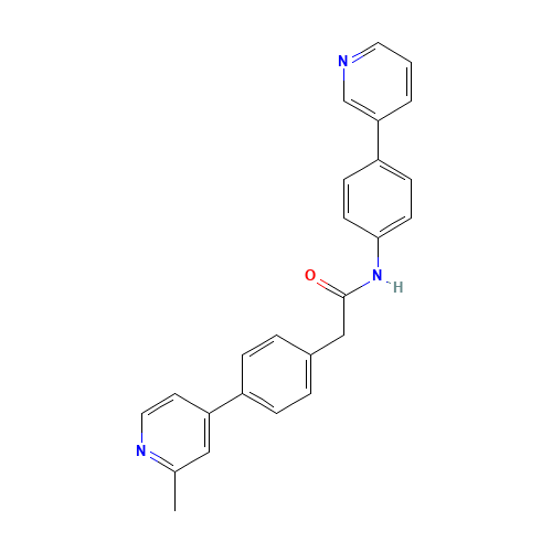 2-[4-(2-methylpyridin-4-yl)phenyl]-N-(4-pyridin-3-ylphenyl)acetamide (CAS: 1243243-89-1) - Related Chemical Product
