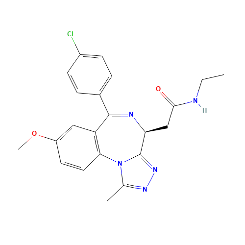 2-[(4S)-6-(4-chlorophenyl)-8-methoxy-1-methyl-4H-[1,2,4]triazolo[4,3-a][1,4]benzodiazepin-4-yl]-N-ethylacetamide (CAS: 1260907-17-2) - Related Chemical Product