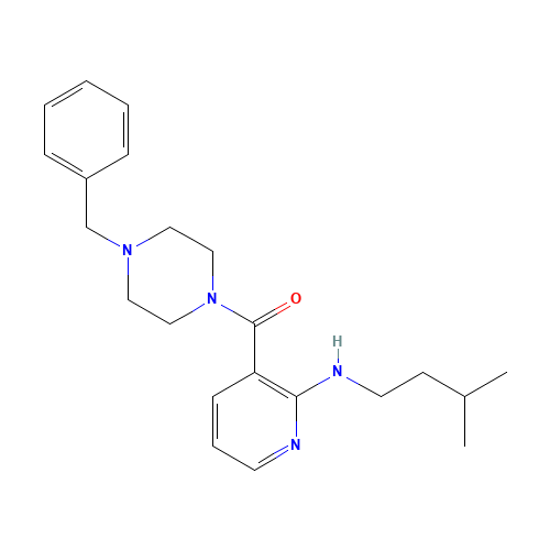 (4-benzylpiperazin-1-yl)-[2-(3-methylbutylamino)pyridin-3-yl]methanone (CAS: 1270138-40-3) - Related Chemical Product