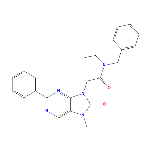 N-benzyl-N-ethyl-2-(7-methyl-8-oxo-2-phenylpurin-9-yl)acetamide (CAS: 226954-04-7) - Related Chemical Product