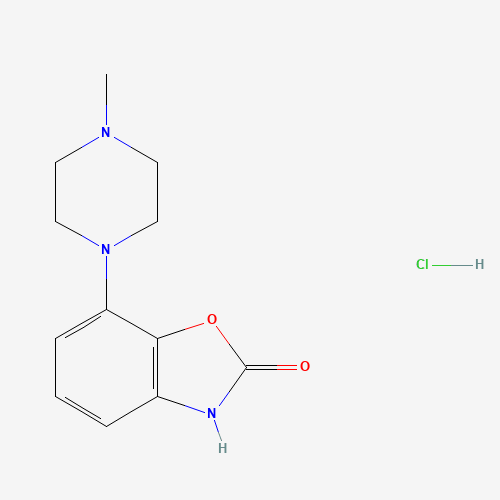 7-(4-methylpiperazin-1-yl)-3H-1,3-benzoxazol-2-one;hydrochloride (CAS: 269718-83-4) - Chemical Structure and Molecular Formula 