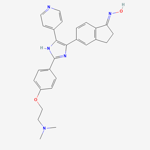 N,N-dimethyl-2-[4-[(4E)-4-(1-nitroso-2,3-dihydroinden-5-ylidene)-5-(1H-pyridin-4-ylidene)-1H-imidazol-2-yl]phenoxy]ethanamine (CAS: 405554-55-4) - Related Chemical Product