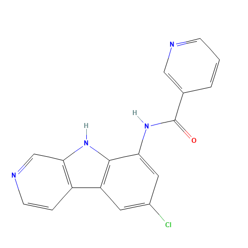 N-(6-chloro-9H-pyrido[3,4-b]indol-8-yl)pyridine-3-carboxamide (CAS: 431898-65-6) - Related Chemical Product