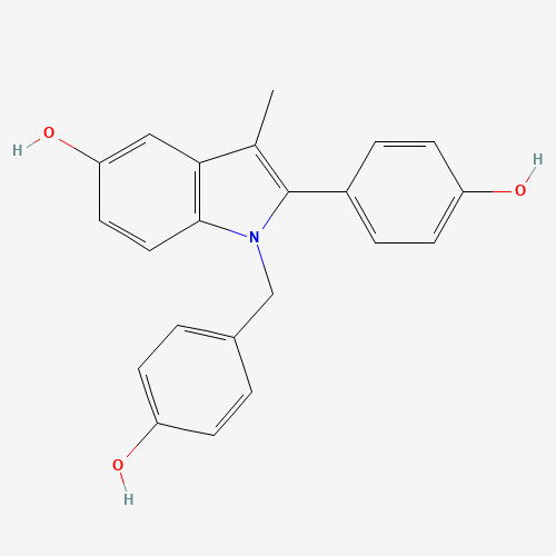5-[(3-fluorosulfonylphenyl)sulfonylamino]-1-hydroxynaphthalene-2-carboxylic acid (CAS: 104599-10-2) - Chemical Structure and Molecular Formula 