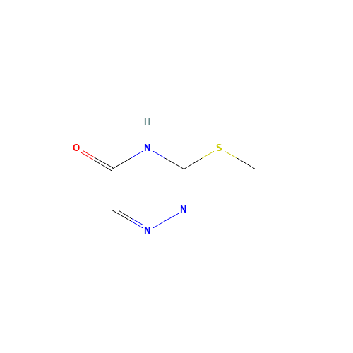 3-(methylthio)-1,2,4-triazin-5-ol (CAS: 18060-72-5) - Chemical Structure and Molecular Formula 