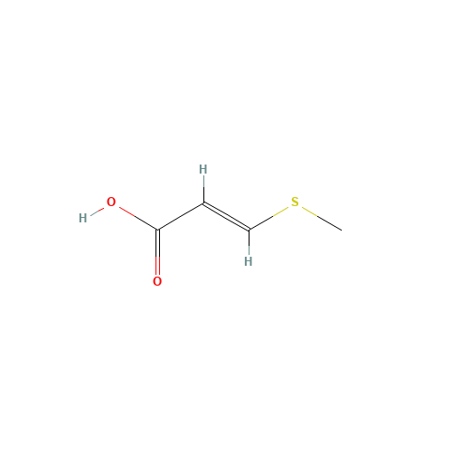 (E)-3-methylsulfanylprop-2-enoic acid (CAS: 26995-94-8) - Chemical Structure and Molecular Formula 