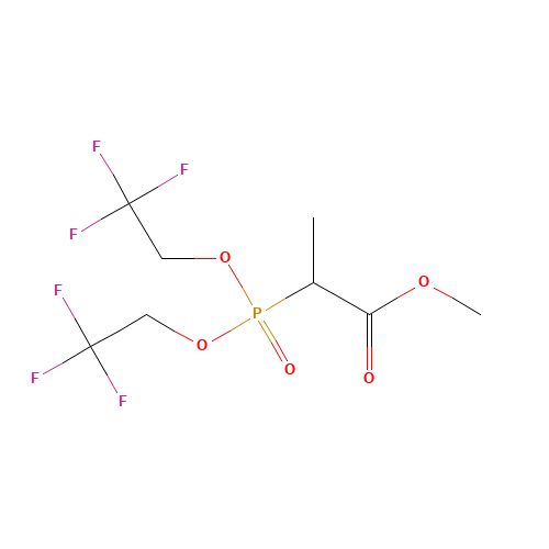methyl 2-[bis(2,2,2-trifluoroethoxy)phosphoryl]propanoate (CAS: 88738-84-5) - Chemical Structure and Molecular Formula 
