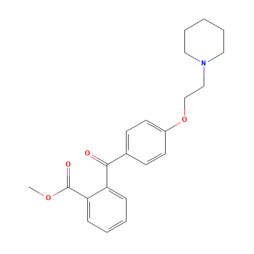 Pitofenone hydrochloride (CAS: 54063-52-4) - Chemical Structure and Molecular Formula 
