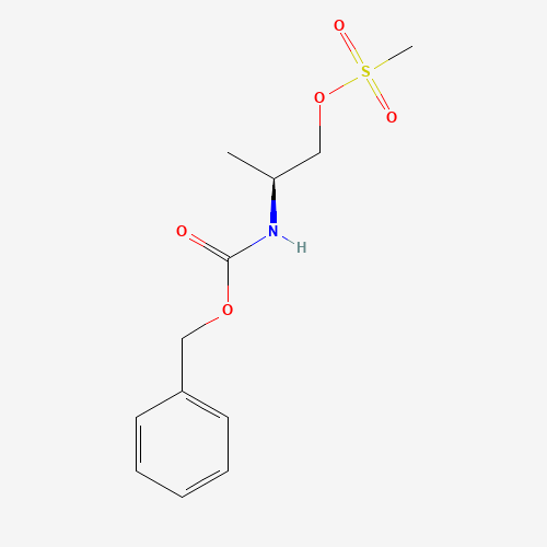 [(2S)-2-(phenylmethoxycarbonylamino)propyl] methanesulfonate (CAS: 83197-70-0) - Chemical Structure and Molecular Formula 