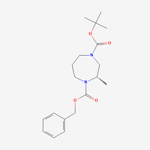(s)-hexahydro-1-benzyloxycarbonyl-4-(tert-butoxycarbonyl)-2-methyl-1H-1,4-diazepine (CAS: 1360538-91-5) - Related Chemical Product