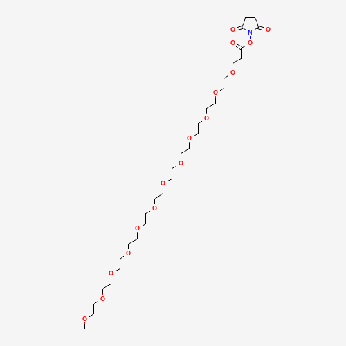 m-PEG 12-NHS-ester (CAS: 756525-94-7) - Chemical Structure and Molecular Formula 